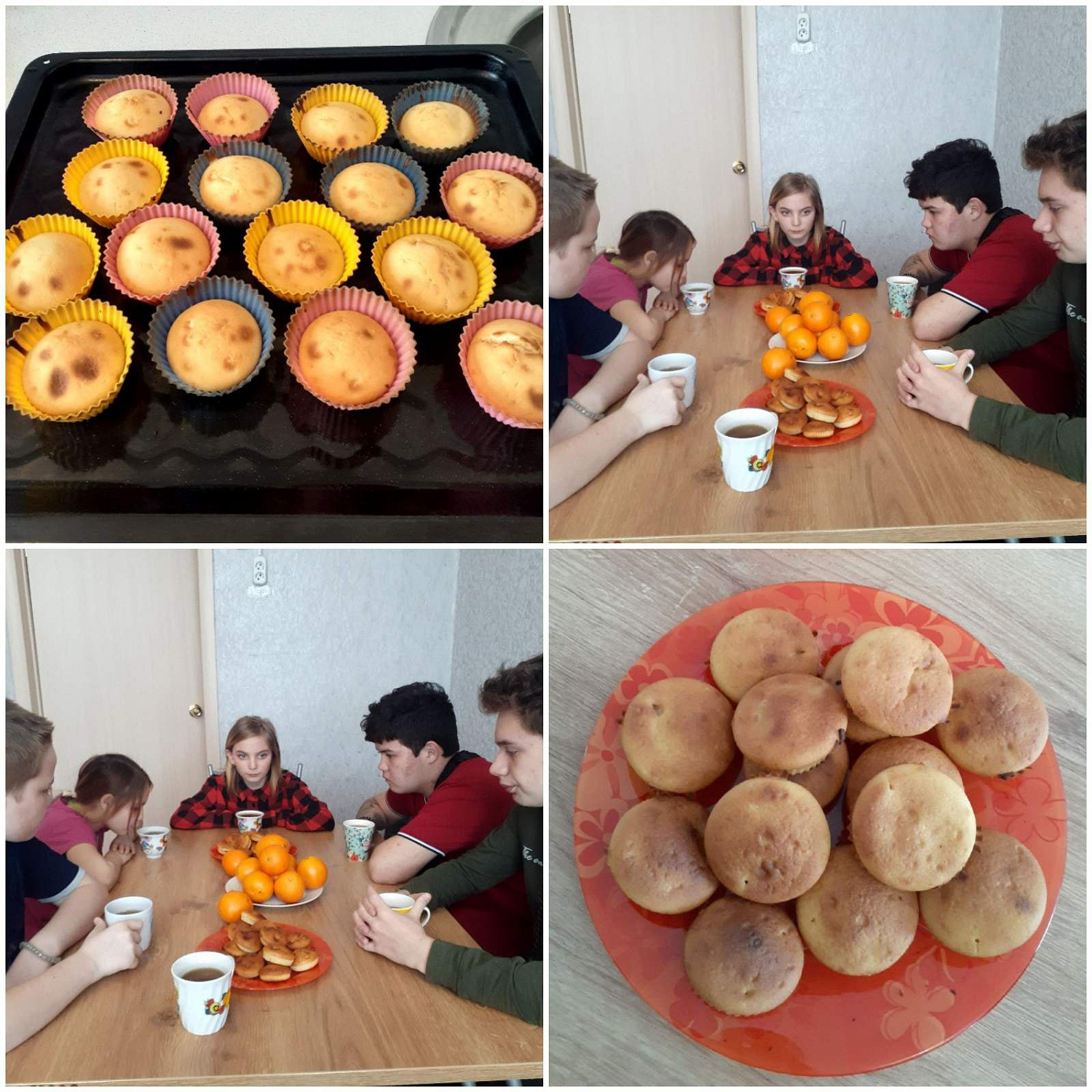 Кексы для семейного чаепития