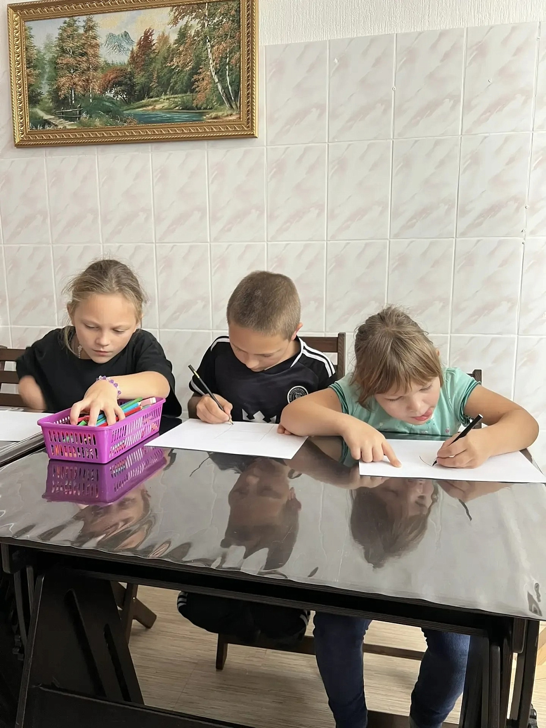 В семейной мастерской "КоврОк", занятие «Моя семья» прошло по модулю «ТеплоВдоме".